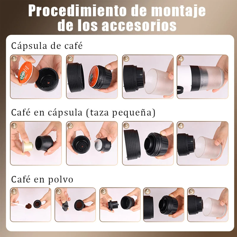 Machine expresso portable 3-en-1 – CLEVI Paris