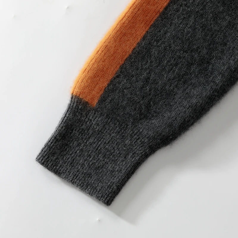 Ensemble homme en cachemire à bandes – CLEVI Paris