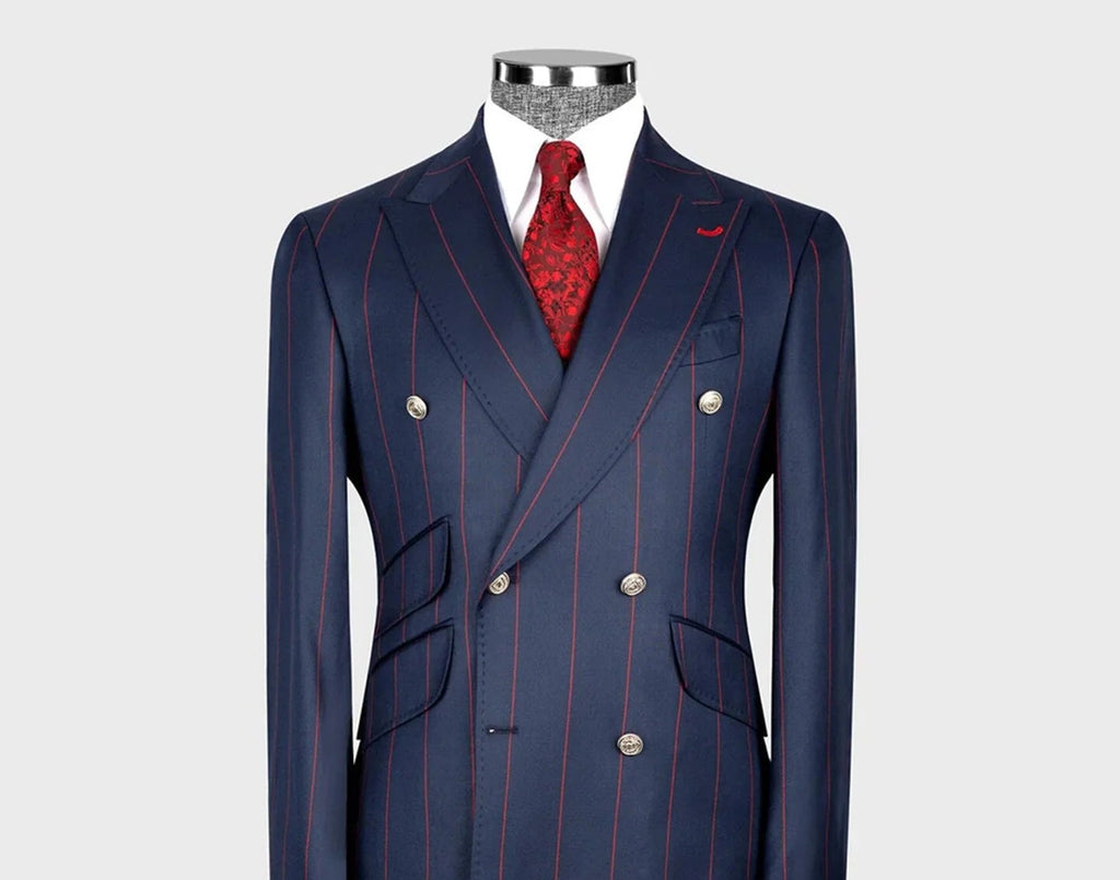 Costume 2 pièces homme rayé – CLEVI Paris