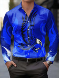 Chemise Homme Imprimée 3D Aigle Flamboyant – CLEVI Paris