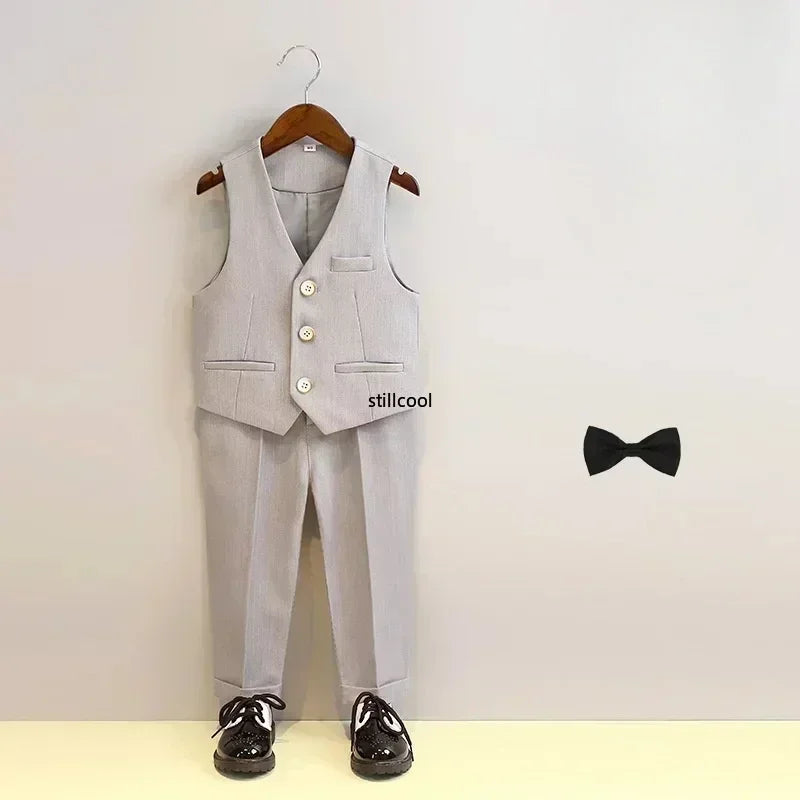 Costume garçon rayé de cérémonie – CLEVI Paris
