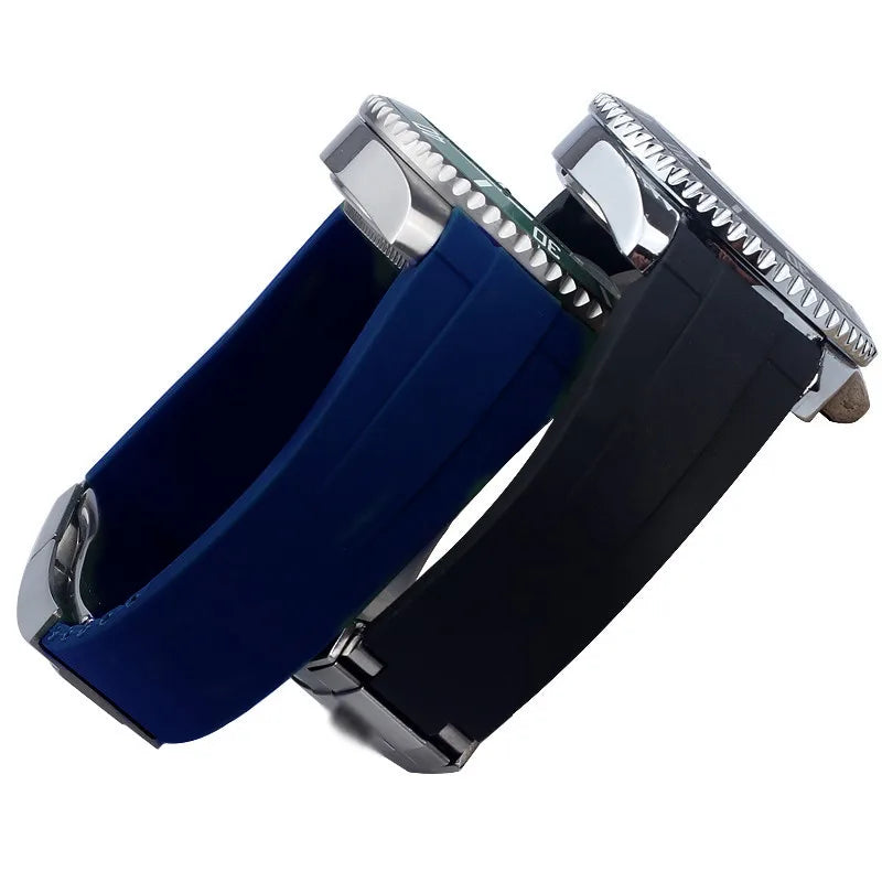 Bracelet Montre Fluororubber Sport 20mm 21mm Compatible Rolex Submariner Daytona GMT – CLEVI Paris