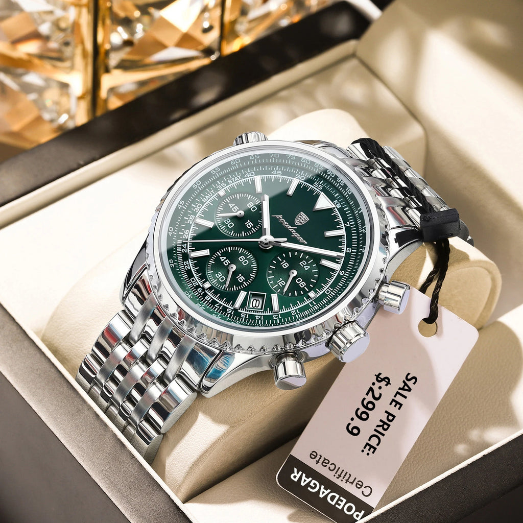 Montre Militaire Chronographe POEDAGAR Homme – CLEVI Paris