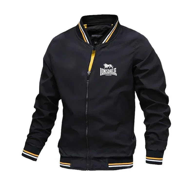 Veste Homme Coupe-Vent Légère Col Montant Zipper Streetwear Printemps Automne – CLEVI Paris