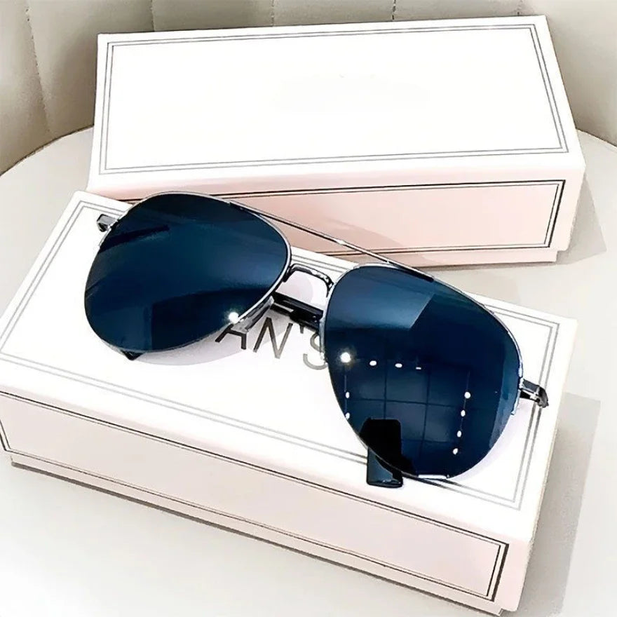 Lunettes de Soleil Pilote Grand Cadre – Verres Dégradés Anti-Reflets UV400, Monture Alliage, 5 Coloris