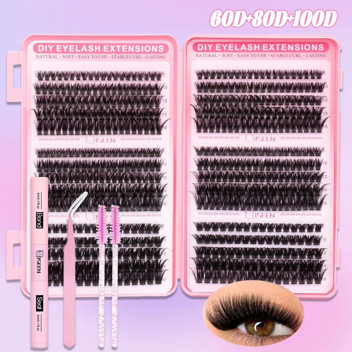 Kit de cils en grappes DIY ISEEN – CLEVI Paris