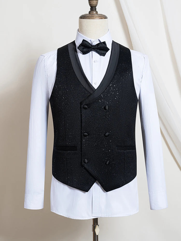 Costume homme noir 3 pièces – CLEVI Paris
