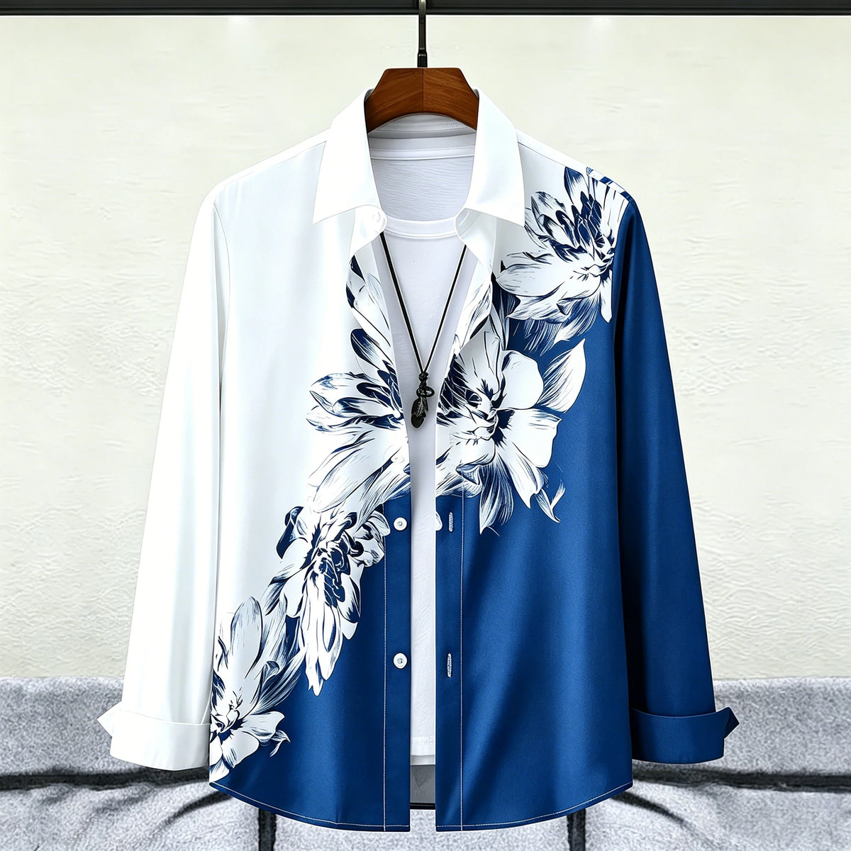 Chemise florale aquarelle homme – CLEVI Paris