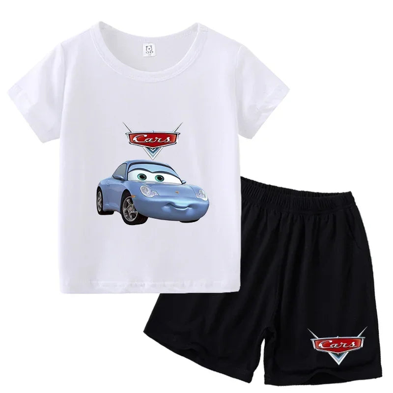 Ensemble enfant Cars T-shirt et short – CLEVI Paris