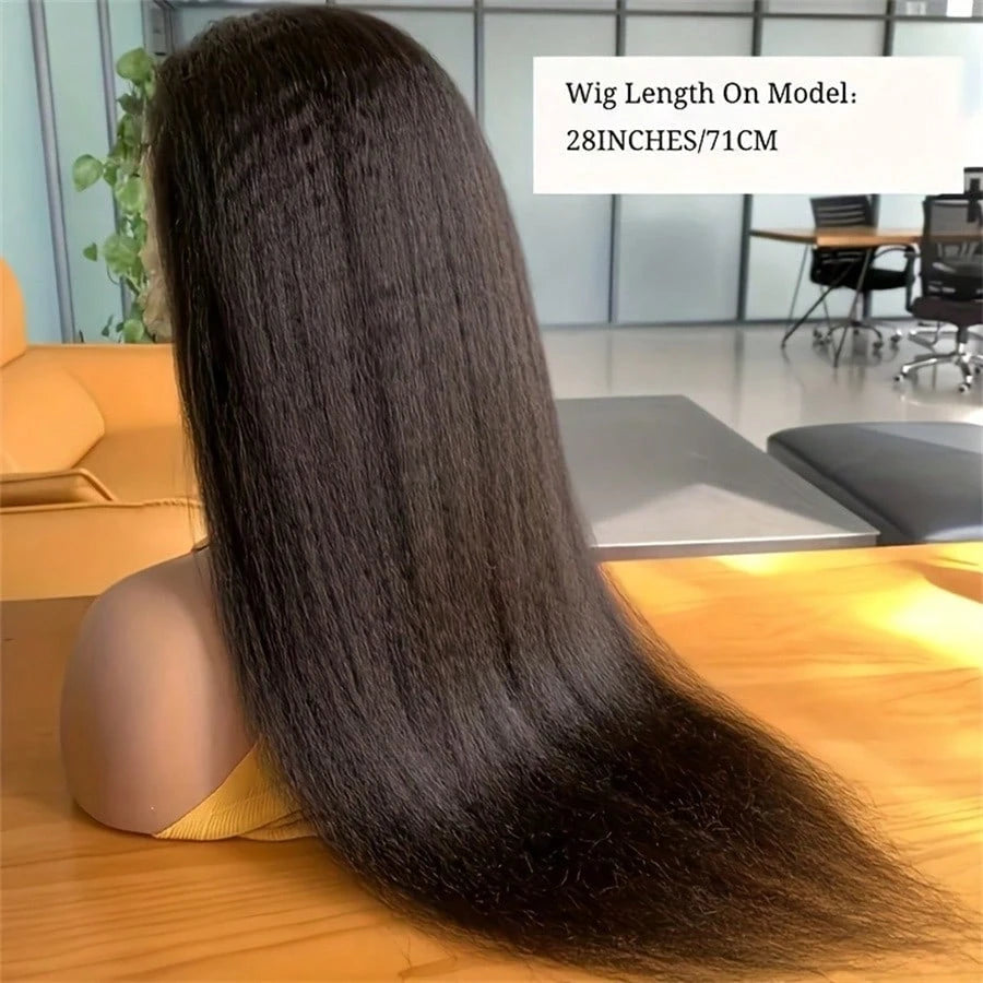 Perruque Kinky Straight HD Lace 13x4 5x5 Cheveux Humains Femme – CLEVI Paris