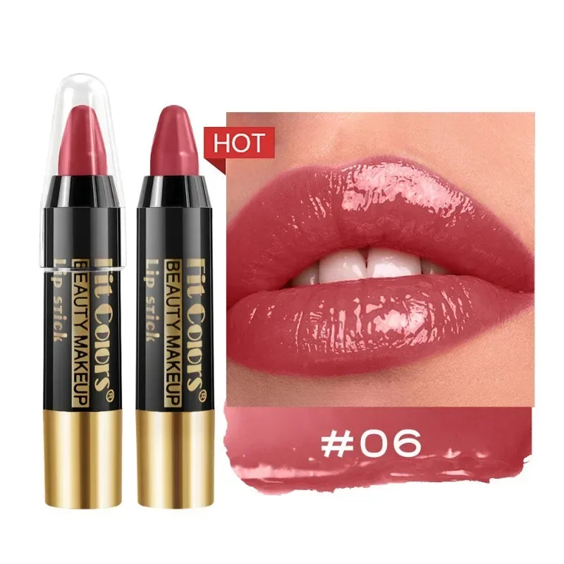 Rouge à Lèvres Crayon Velours Waterproof – Hydratant, Longue Tenue, 6 Teintes – CLEVI Paris