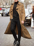 Trench long à épaulettes homme – CLEVI Paris
