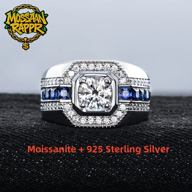 Bague moissanite 1 ct VVS1 en argent 925 – CLEVI Paris
