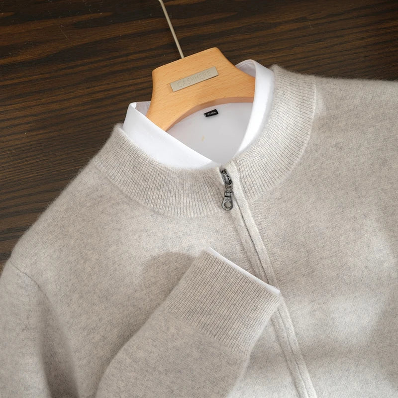 Ensemble homme en cachemire zippé 2 pièces – CLEVI Paris