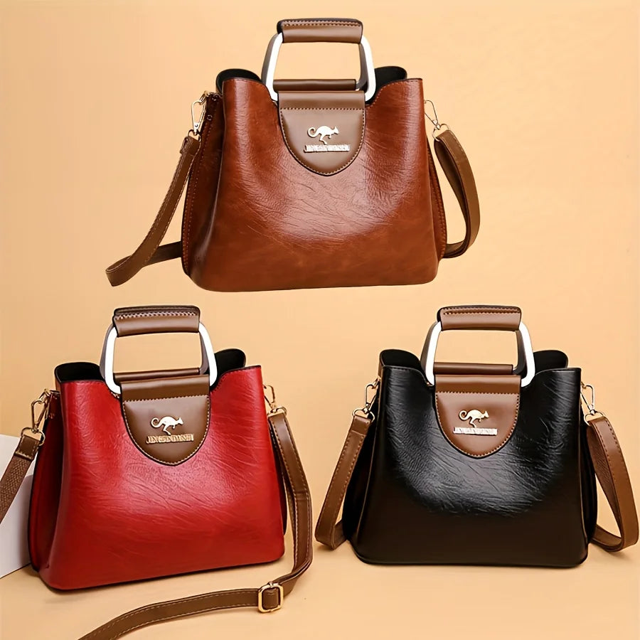Sac À Main Vintage Multi-Poches Femme Bandoulière – CLEVI Paris