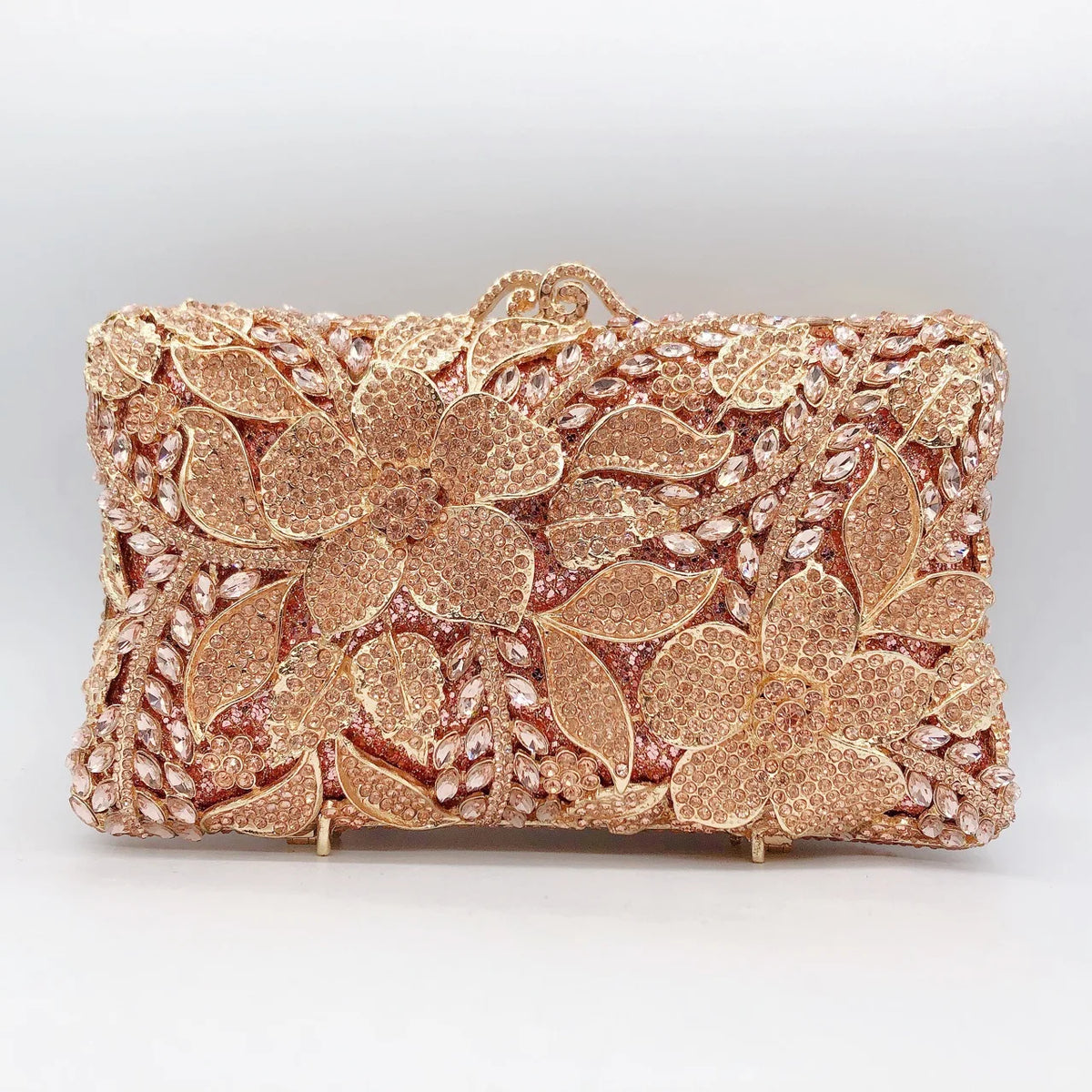 Pochette Soirée Femme XIYUAN Métal Minaudière Chaîne 18×6×12cm 4 Coloris – CLEVI Paris