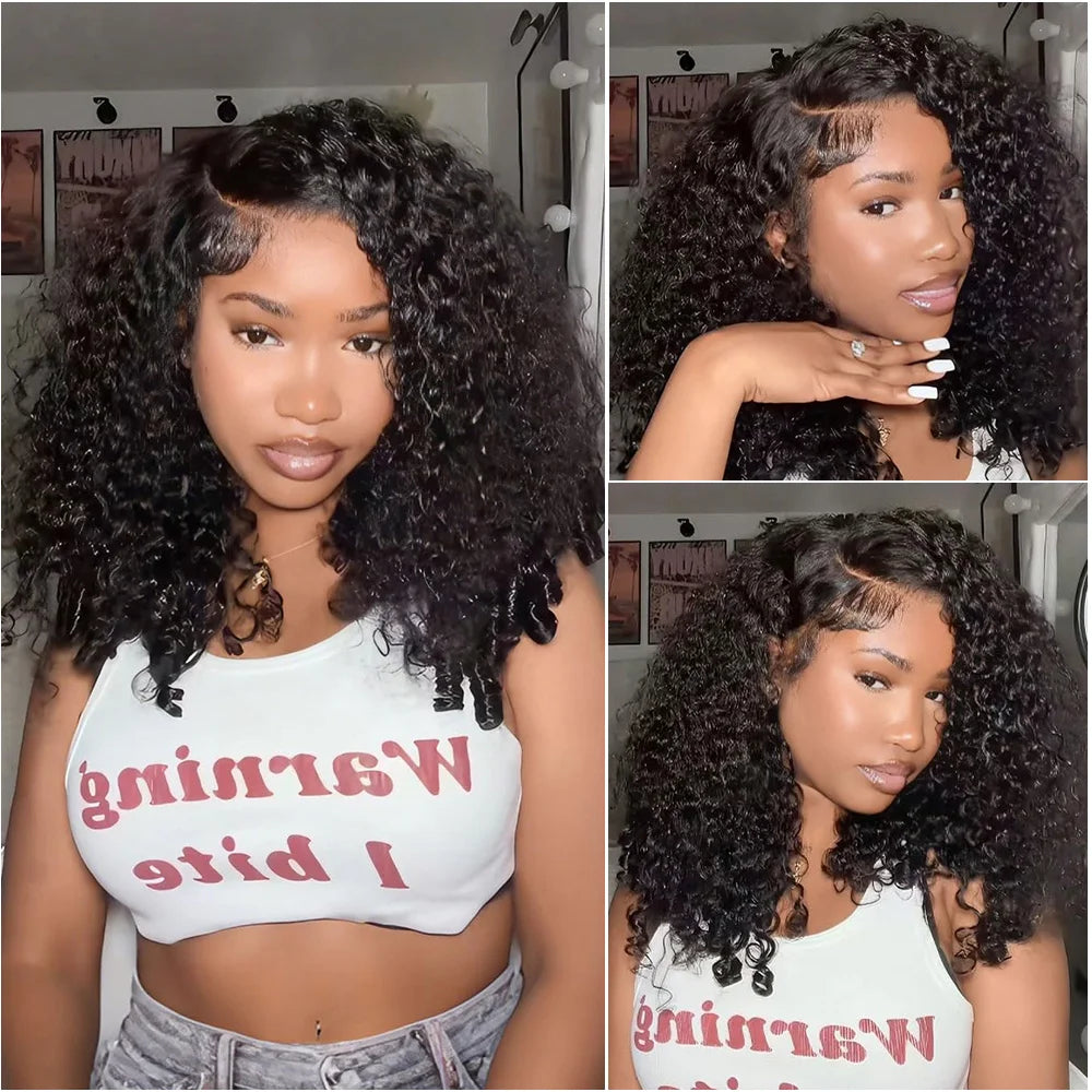 Perruque Bouclée Cheveux Humains Lace Front – CLEVI Paris