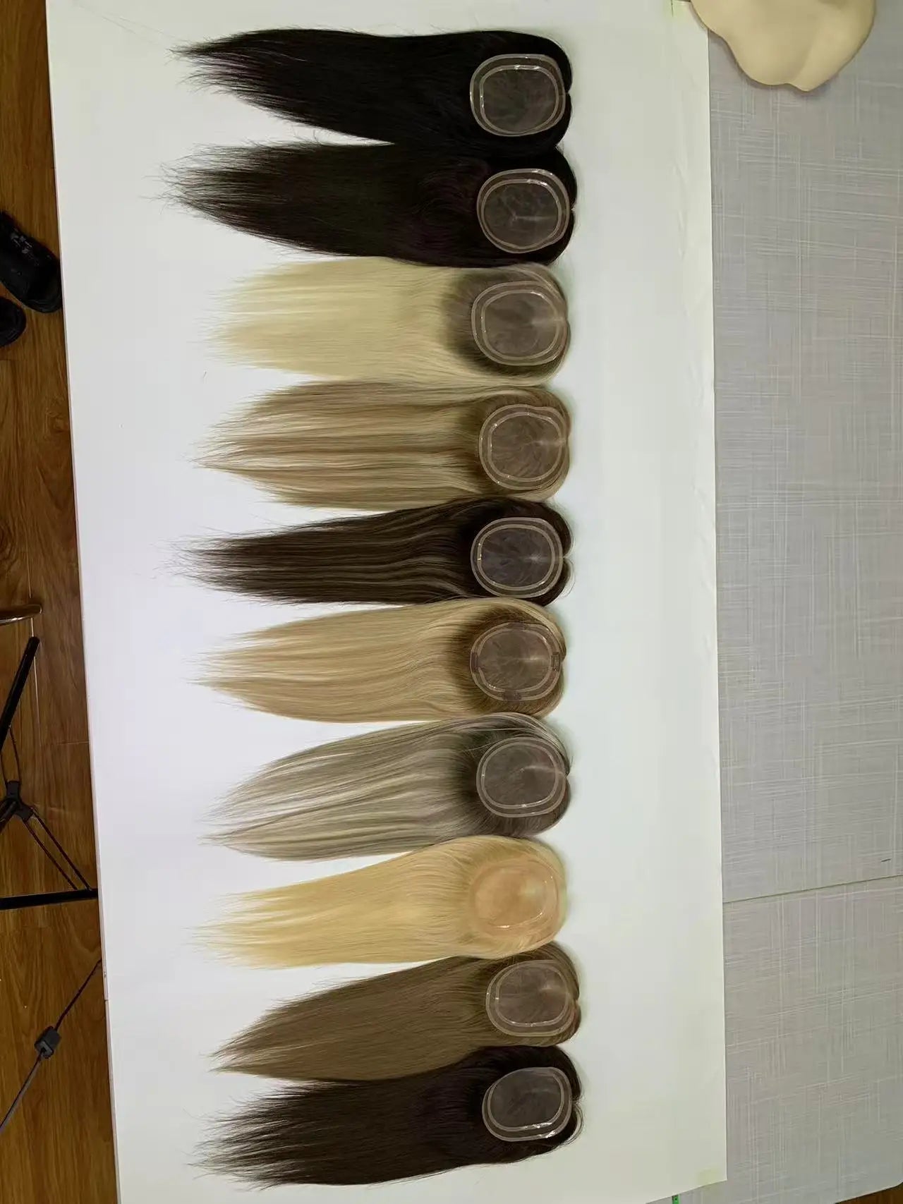 Topper Capillaire Mono Lace 5,5x6,5 Pouces – Cheveux Humains Virgin Hair – CLEVI Paris
