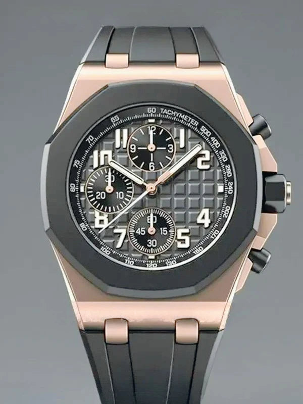 Montre Quartz Homme Sport Chronographe F23R Acier Lumineux Étanche – CLEVI Paris