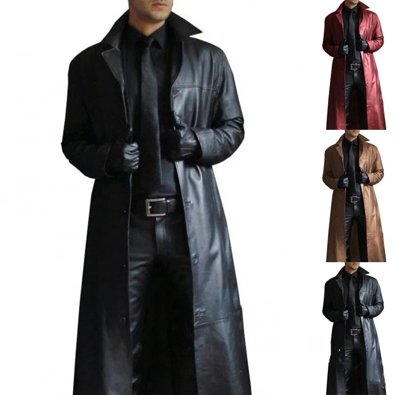 Trench extra-long zippé homme – CLEVI Paris