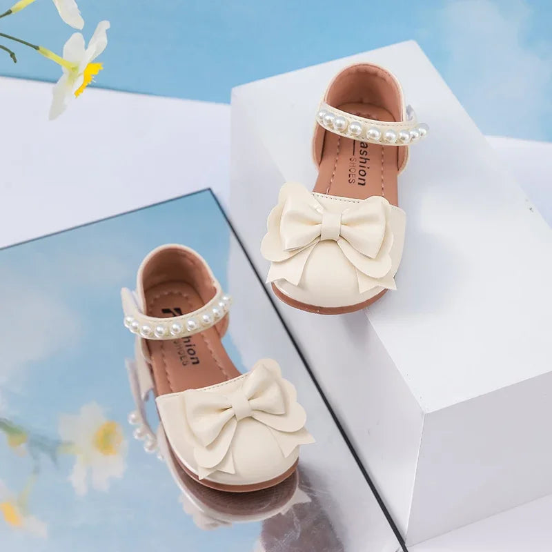 Sandales enfant à perles et nœud – CLEVI Paris