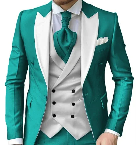 Costume homme 3 pièces polyester-viscose – CLEVI Paris