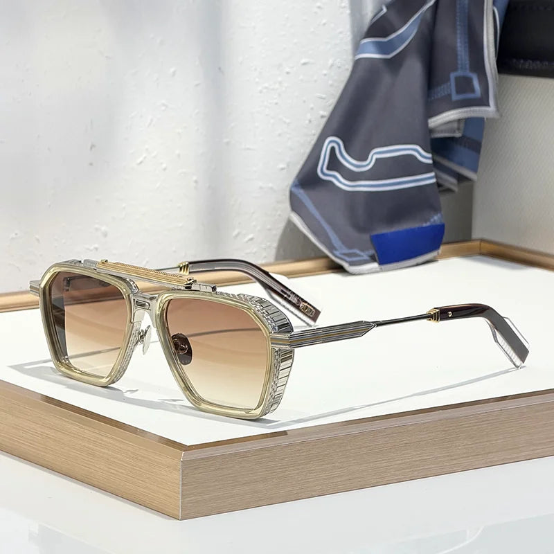 Lunettes homme Homotati pilote double pont – CLEVI Paris