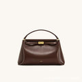 Sac à Bandoulière Femme Cuir Véritable Fermeture Clip 5 Coloris – CLEVI Paris
