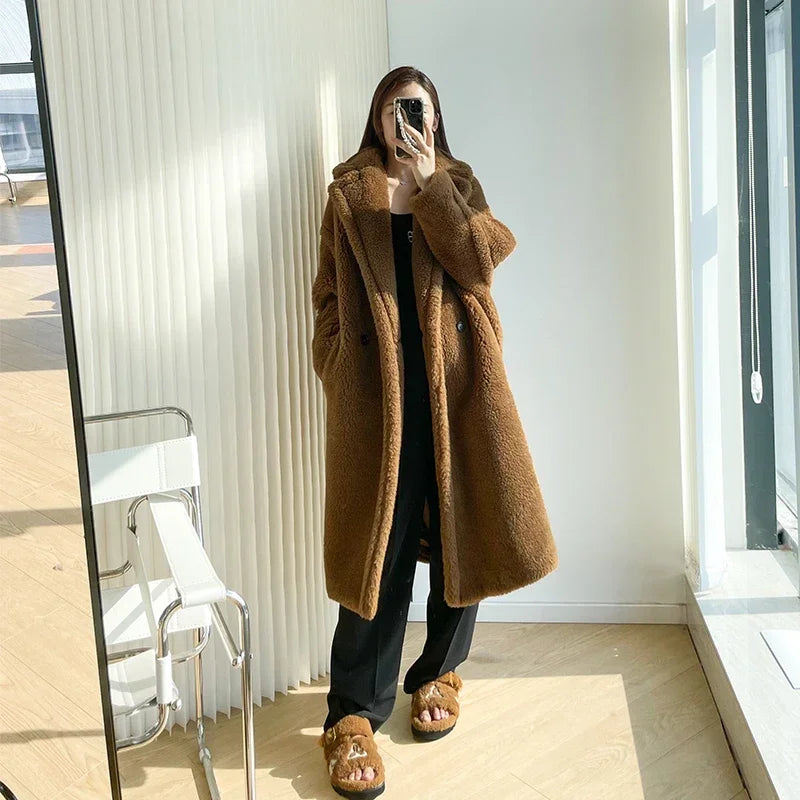 Manteau teddy femme boutonné – CLEVI Paris