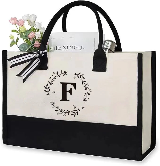 Tote Bag Toile Femme Grande Capacité Floral – CLEVI Paris