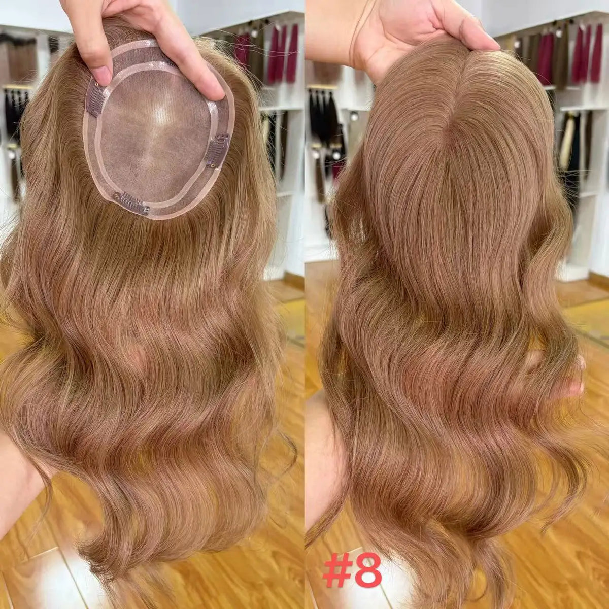 Topper Capillaire Mono Lace 5,5x6,5 Pouces – Cheveux Humains Virgin Hair – CLEVI Paris
