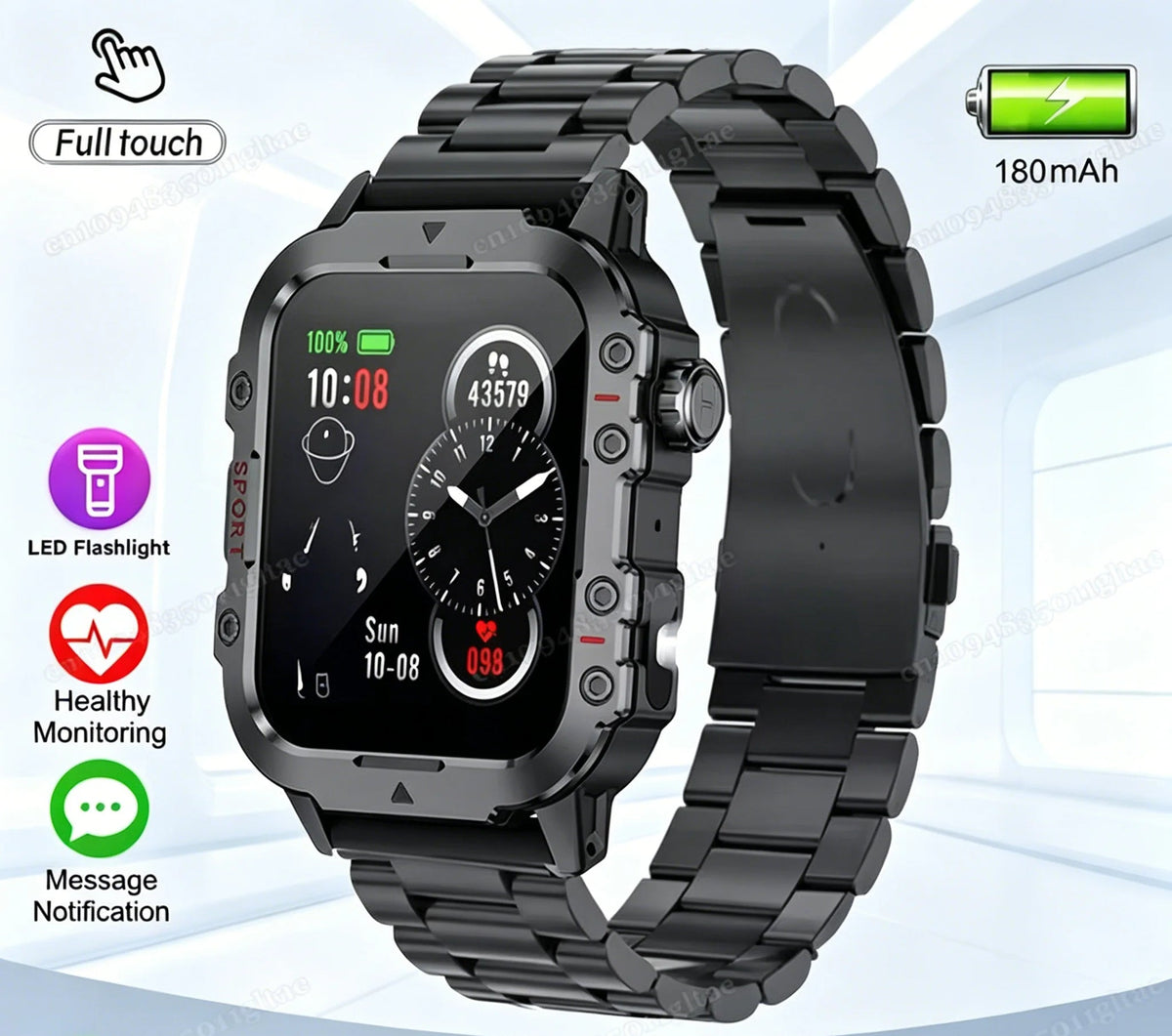 Montre Ola Esporte Bluetooth et lampe torche – CLEVI Paris