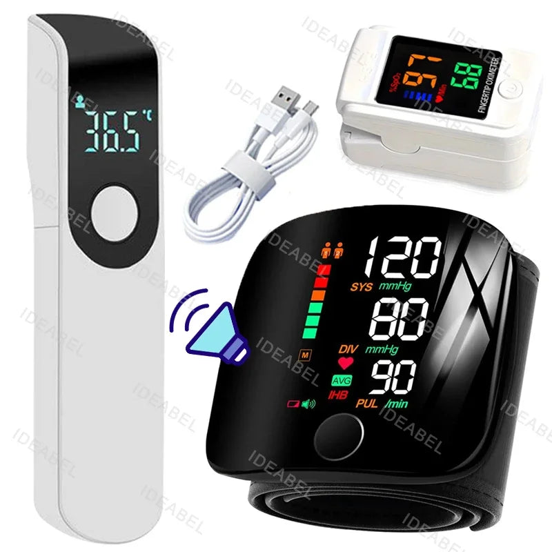 Tensiomètre Poignet LCD Vocal Rechargeable – CLEVI Paris