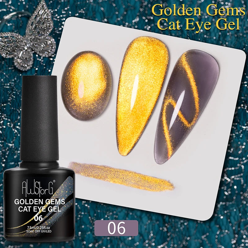 Vernis Gel UV Cat Eye AWStorG 7,5ml Semi-Permanent – CLEVI Paris