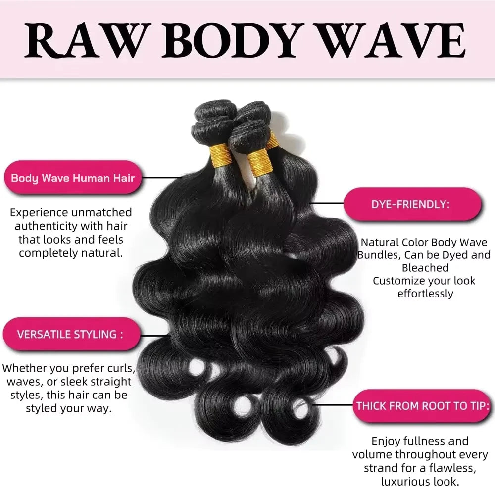 Tissage Body Wave Remy Hair Brésilien Noir Naturel – CLEVI Paris