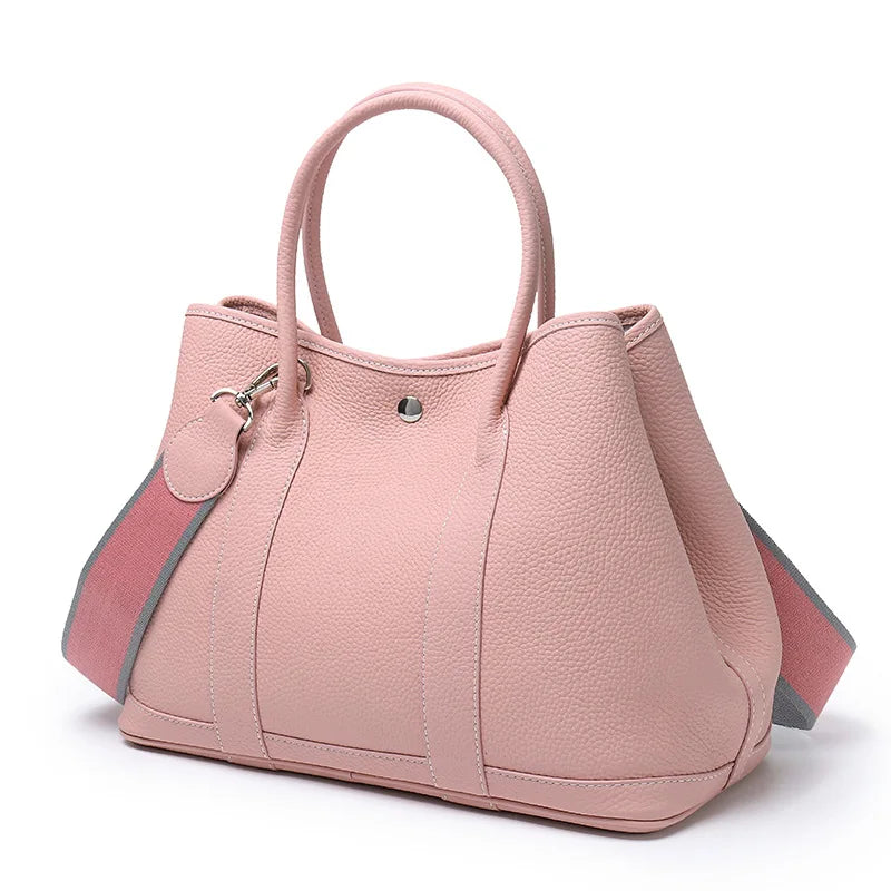 Sac Seau Cuir Vache Pleine Fleur Grande Capacité Femme – CLEVI Paris