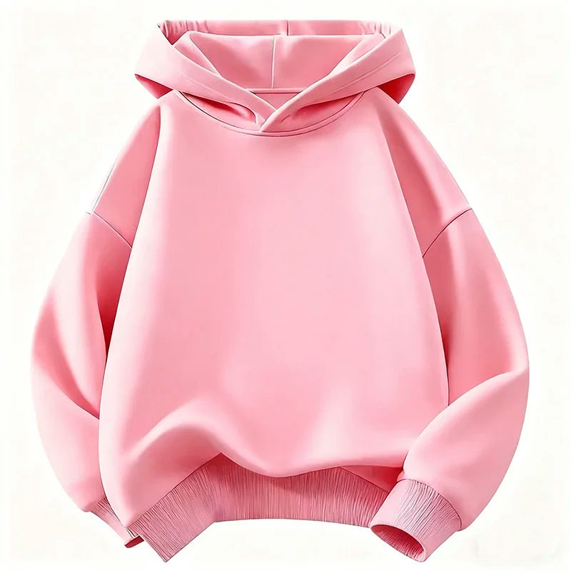 Sweat à capuche enfant uni unisexe – CLEVI Paris