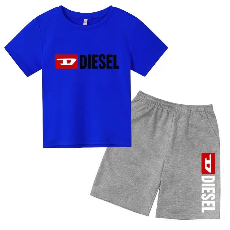 Ensemble enfant T-shirt à lettres et short – CLEVI Paris