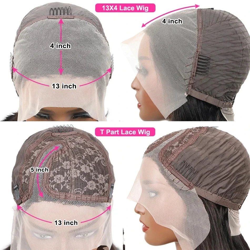 Perruque Pixie Cut Bob Courte 6 Pouces Cheveux Humains Brésiliens Lace 13x4 180% – CLEVI Paris