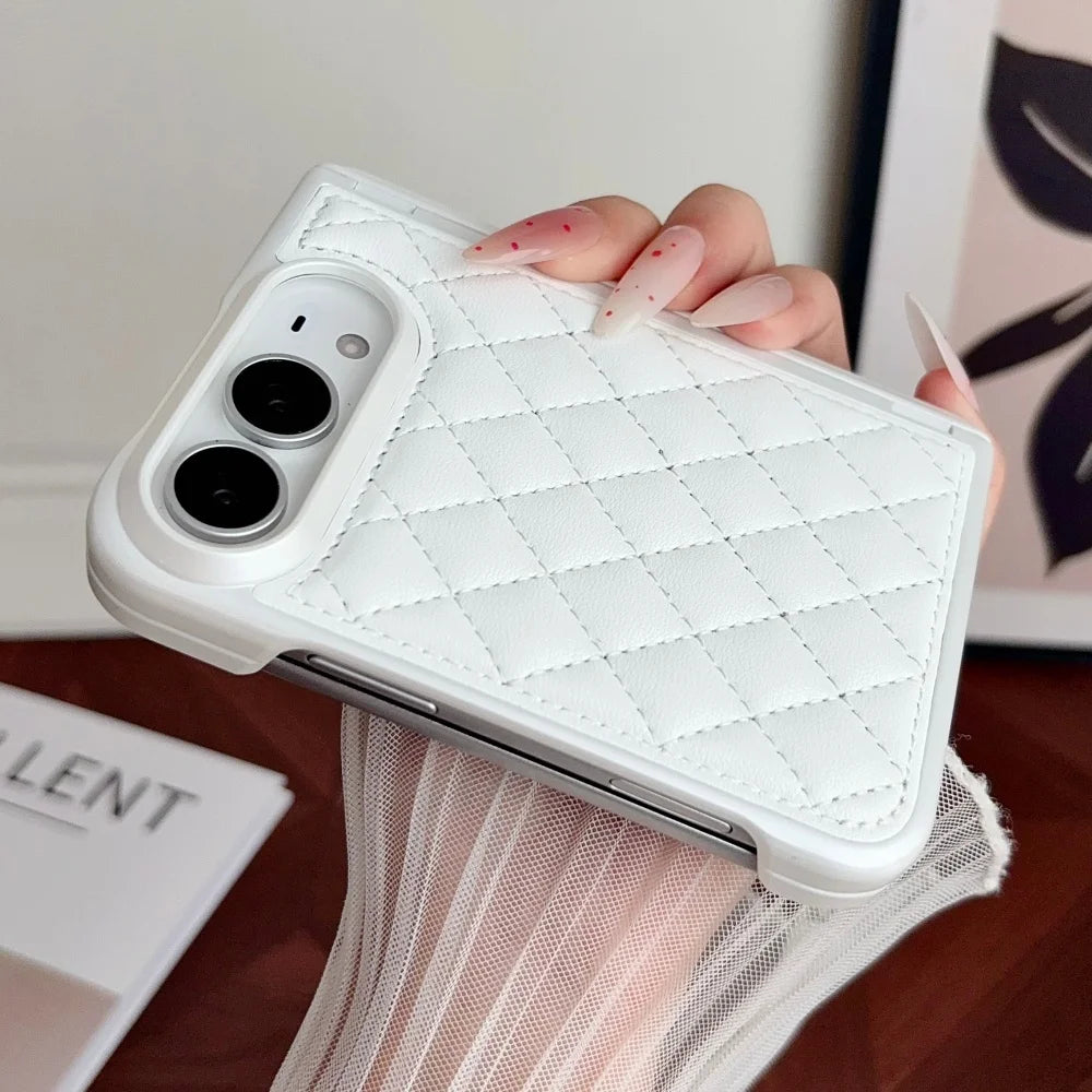 Coque iPhone Duo souple motif losanges – CLEVI Paris