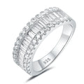 Alliance Femme Moissanite D VVS1 GRA Serti Griffe Argent 925 – CLEVI Paris