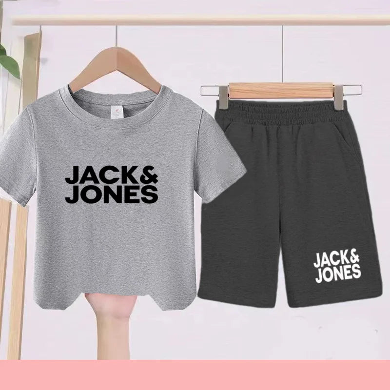 Ensemble enfant imprimé T-shirt et short – CLEVI Paris