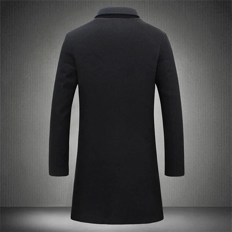 Manteau long boutonné homme – CLEVI Paris