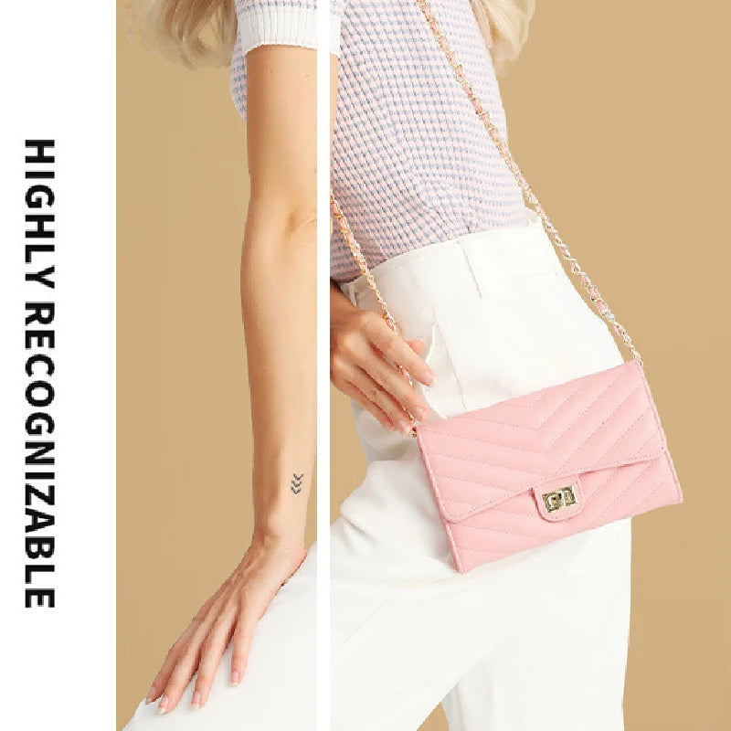 Sac Bandoulière Femme Motif V Grande Capacité 6 Coloris Poche Zipée – CLEVI Paris