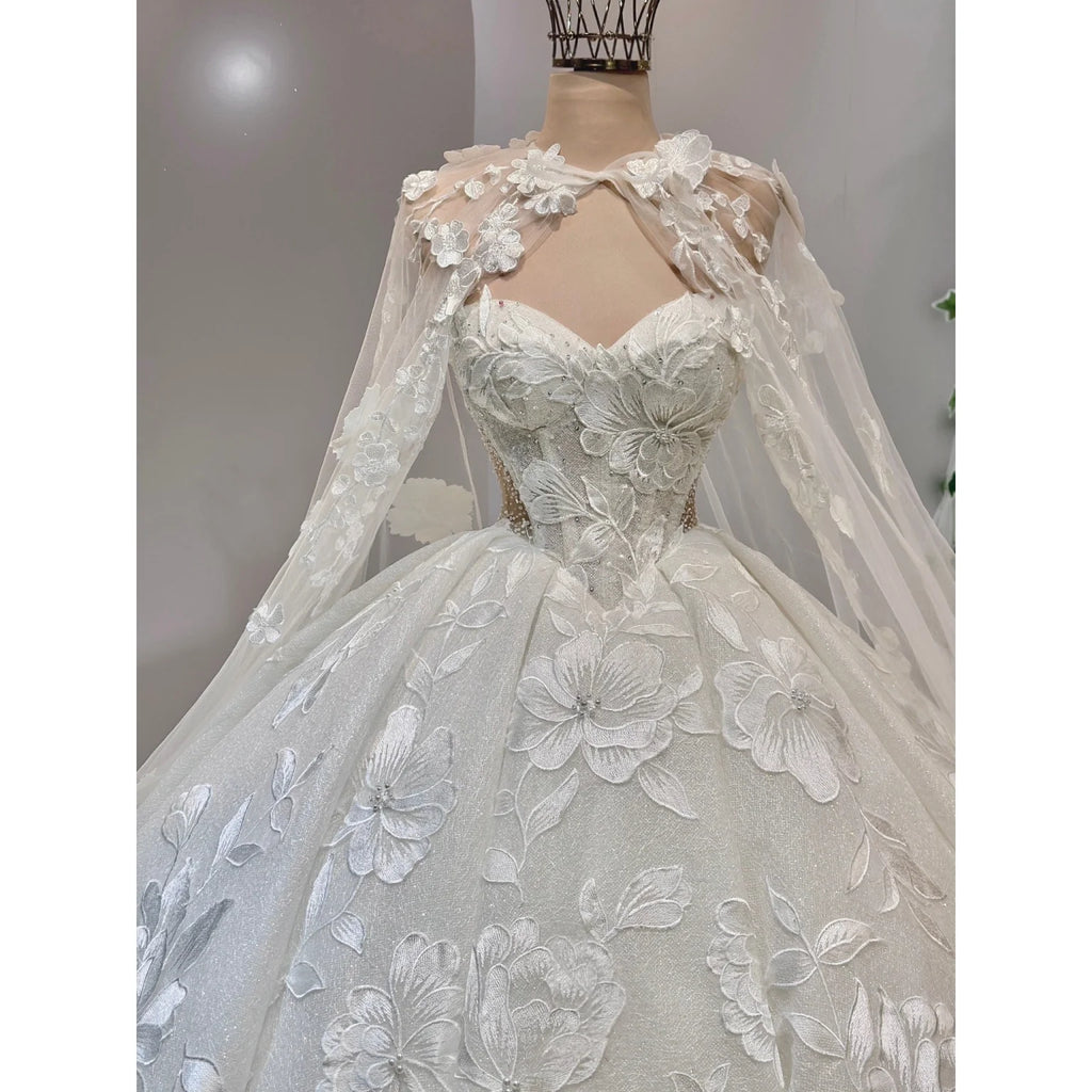 Robe de mariée en tulle ligne A – CLEVI Paris
