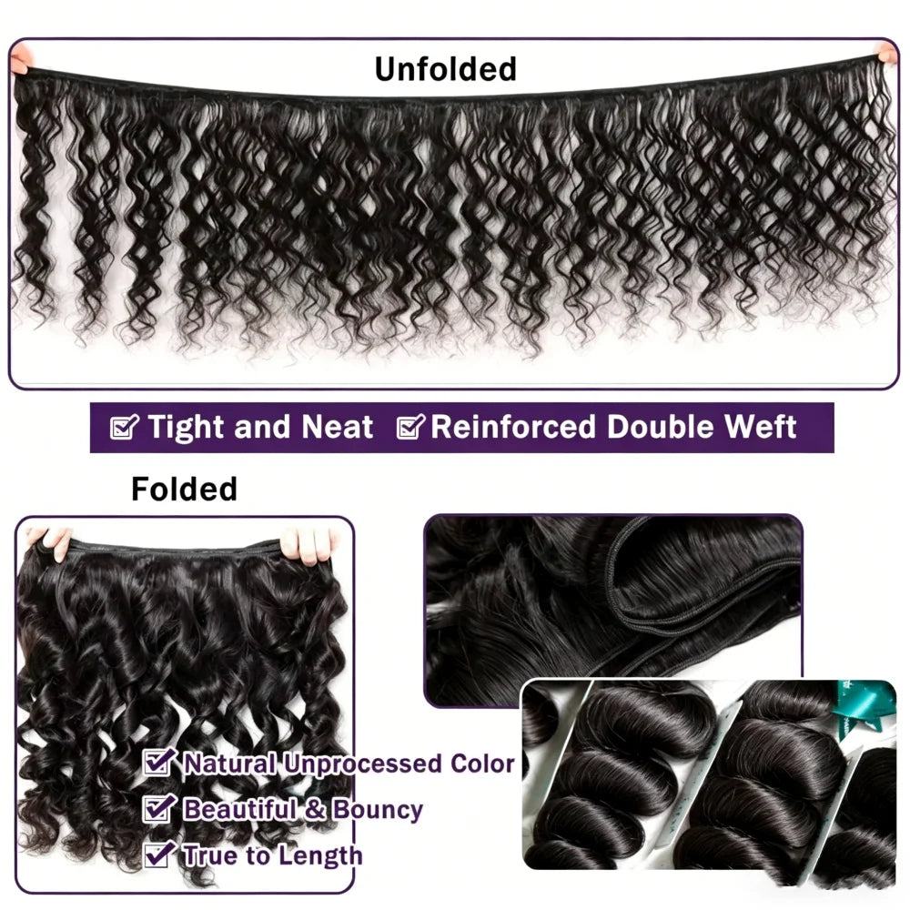 Extensions Loose Wave Virgin Hair Indien Noir Naturel – CLEVI Paris
