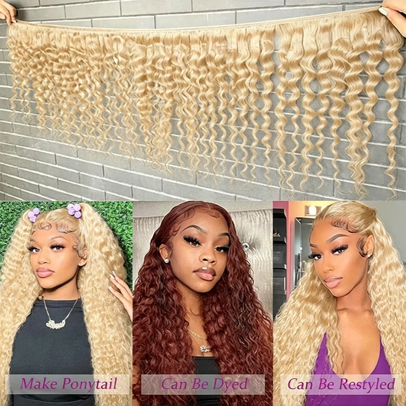 Mèches Brésiliennes Vierges Deep Wave Cheveux Humains Naturels – CLEVI Paris