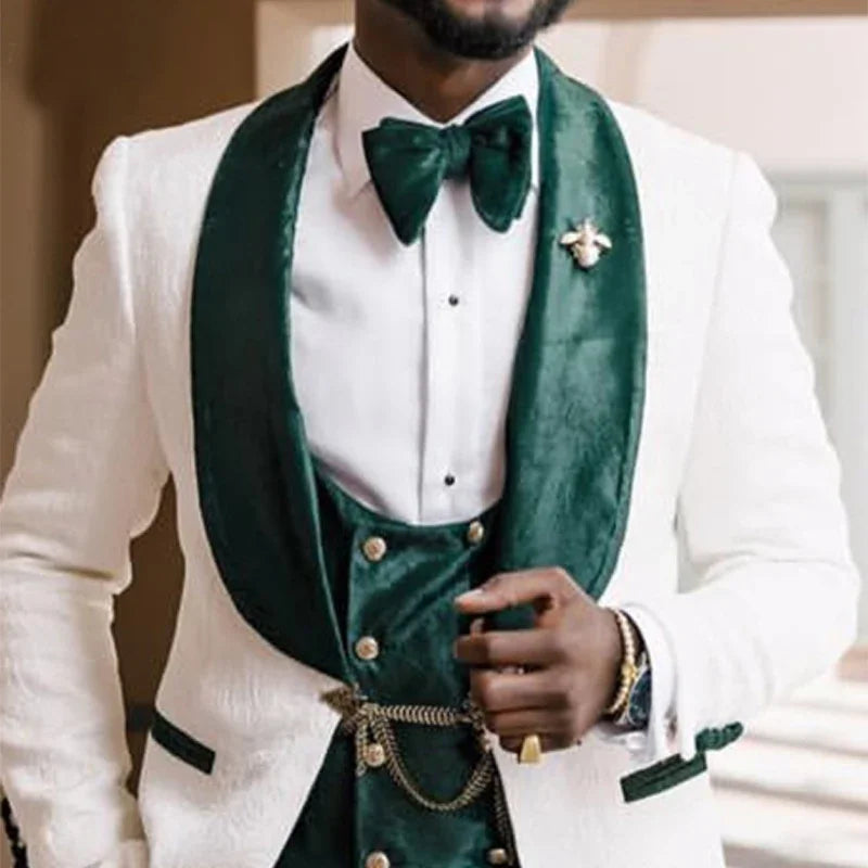 Tuxedo de marié 3 pièces pour mariage  – CLEVI Paris