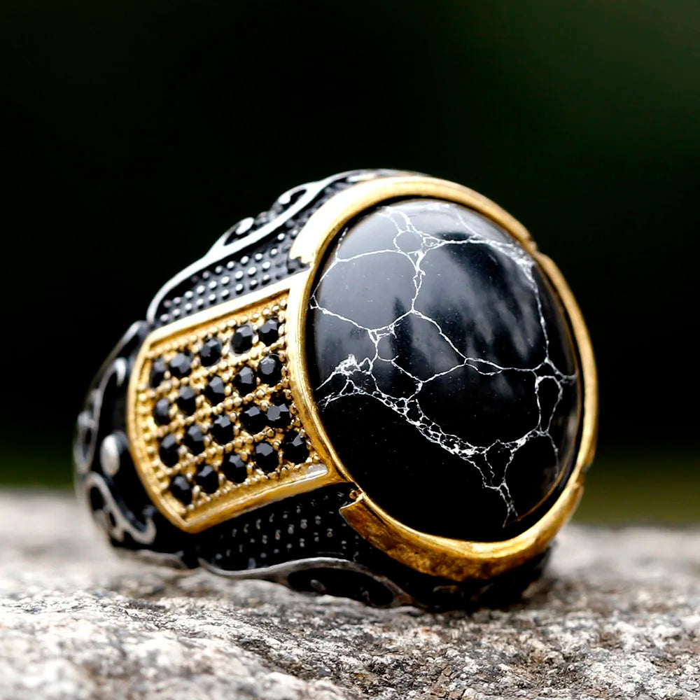 Bague Homme Ronde en Acier Titane – CLEVI Paris