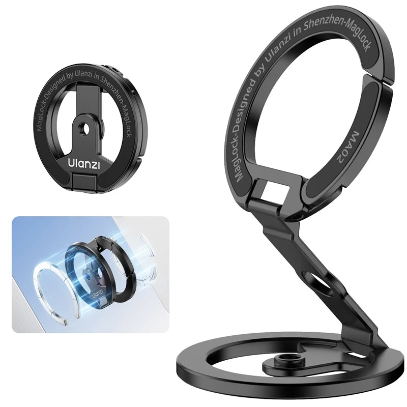 Support magnétique Ulanzi MA02 MagLock pliable – CLEVI Paris